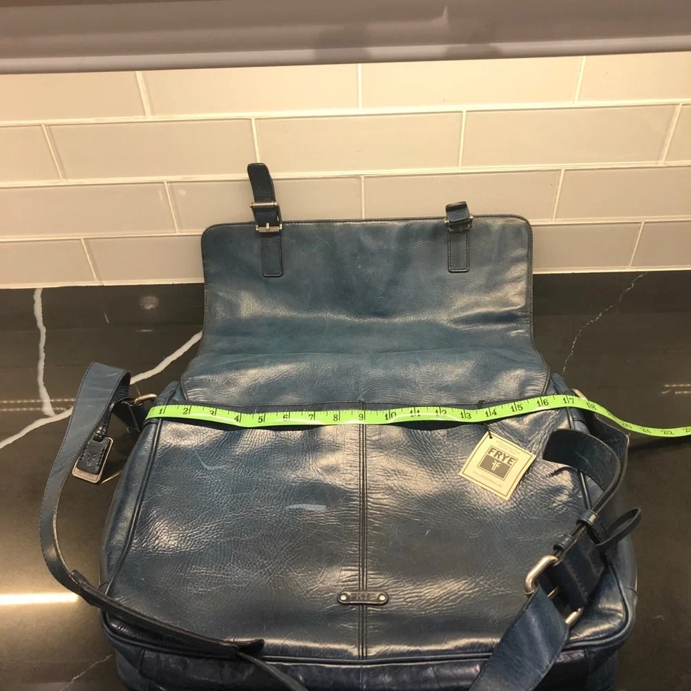 Frye men’s blue /green book bag.